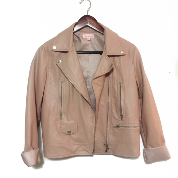 Pink leather jacket - Picture 2 of 4